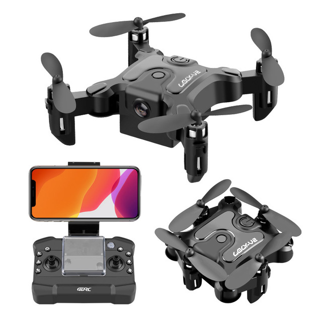 a drone with a phone and remote control