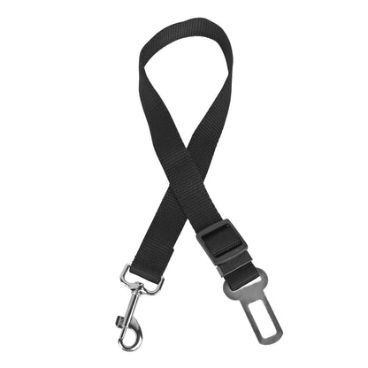 2Pcs Pet Dog Seat Belt Leash Adjustable Pet Dog Cat Safety Leads Harness Car Vehicle Nylon Fabric Seatbelt Strap