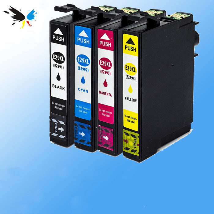 a group of ink cartridges