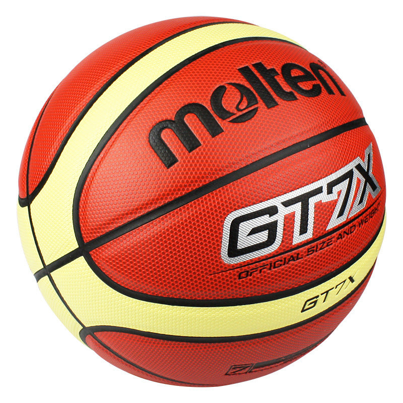 a close up of a basketball