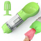 3-in-1 Portable Dog Water Bottle with Bowl and Waste Bag Storage