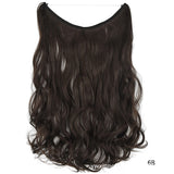 22-Inch Clipless Wire Hair Extensions, Straight Synthetic Hair