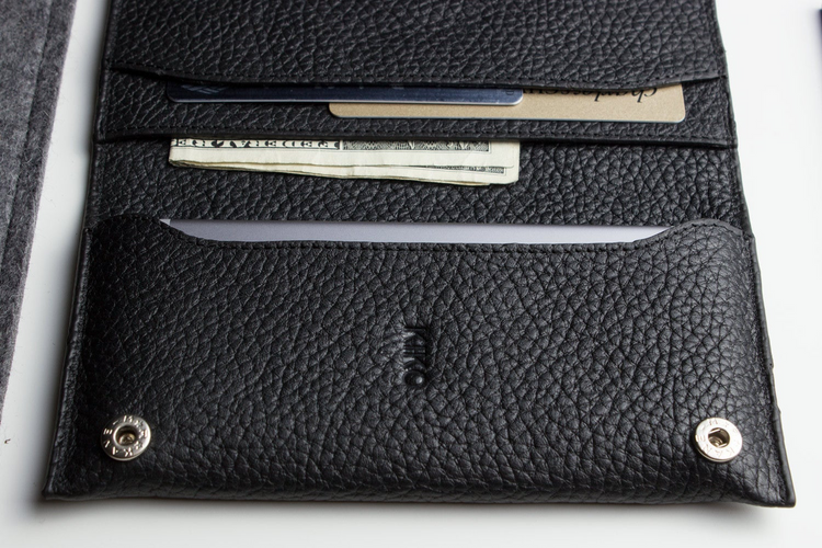 a wallet with money inside
