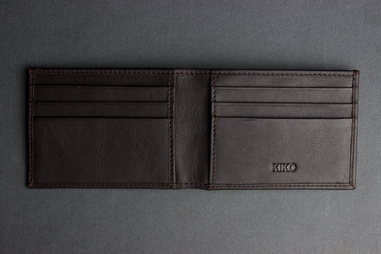 a wallet with a logo on it