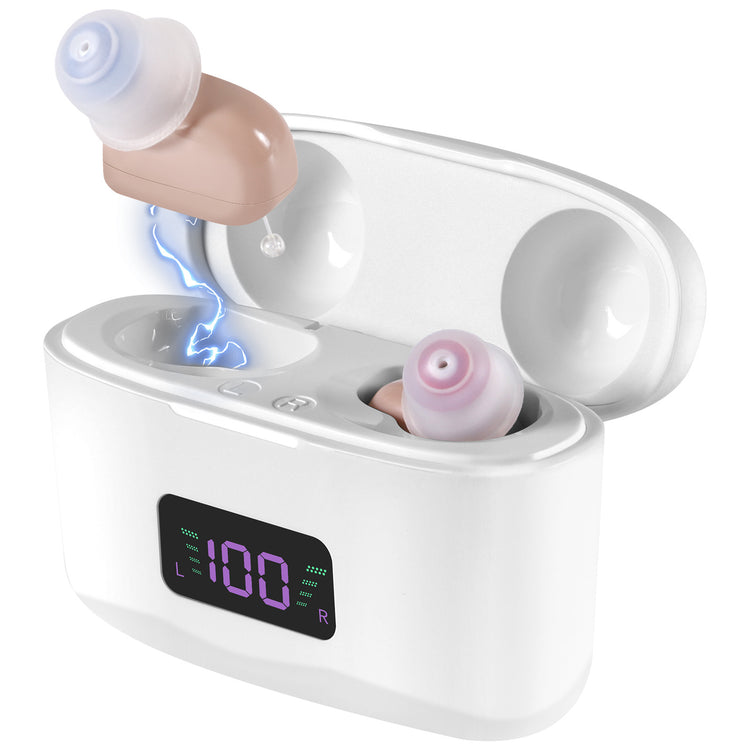 a device with a device that has a hearing aid inside