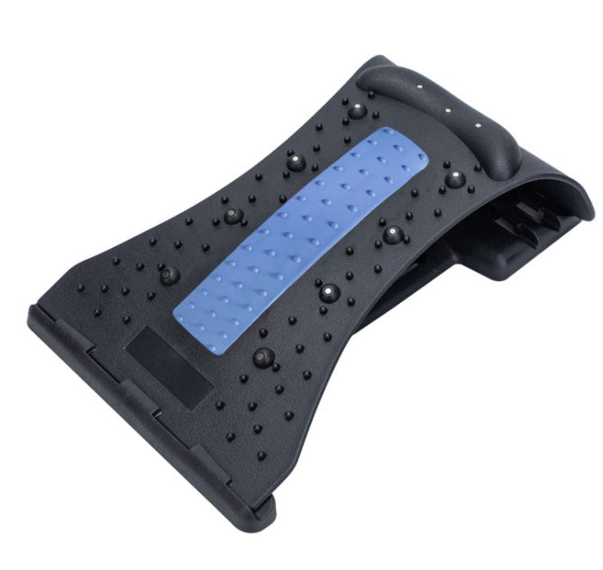 a black and blue device with holes