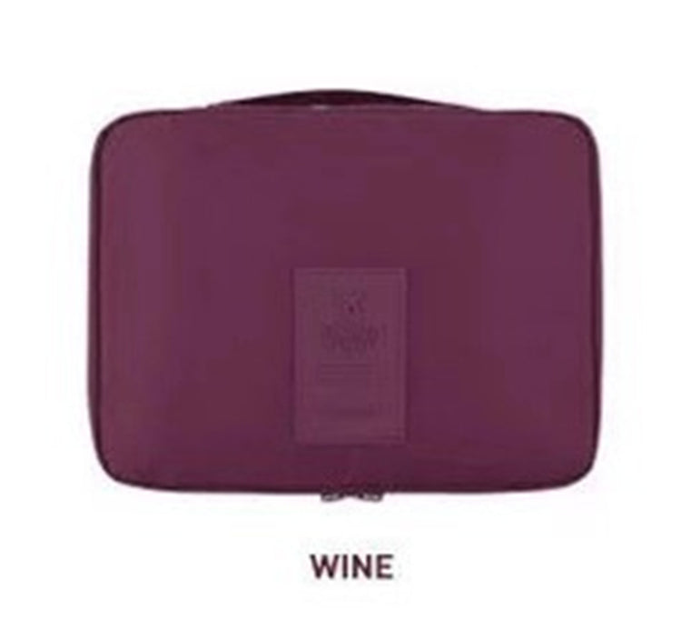 a purple bag with label