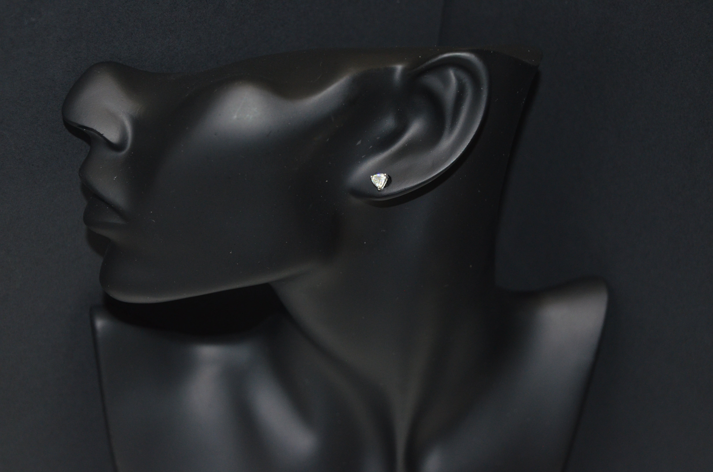 Earrings Heart Shape 4.5mm 0.60 Ct Moissanite 925 Sterling Silver