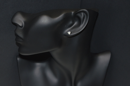 Earrings Heart Shape 4.5mm 0.60 Ct Moissanite 925 Sterling Silver