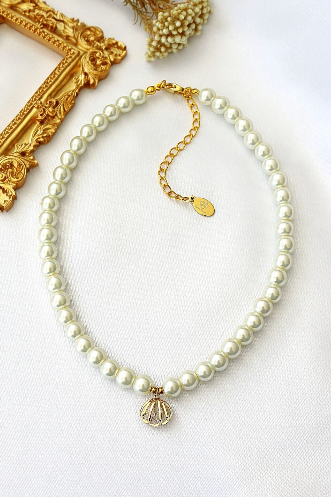"Ocean Treasure" | 24K Czech Pearls Choker