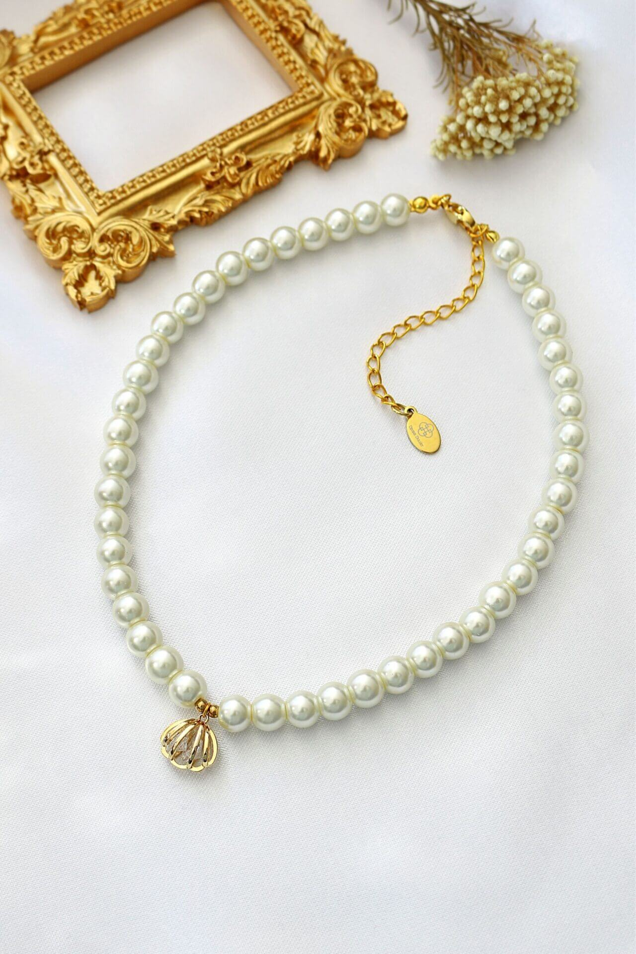 "Ocean Treasure" | 24K Czech Pearls Choker