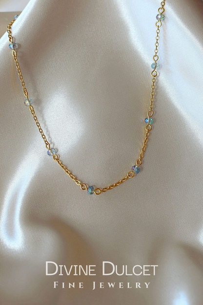 "Mermaid Vibes" | 18K Crystals Chain Choker