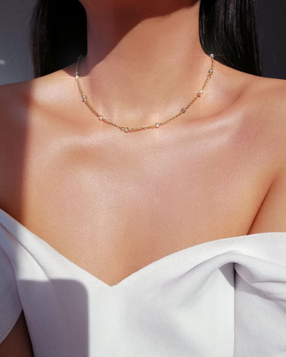 "Mermaid Vibes" | 18K Crystals Chain Choker