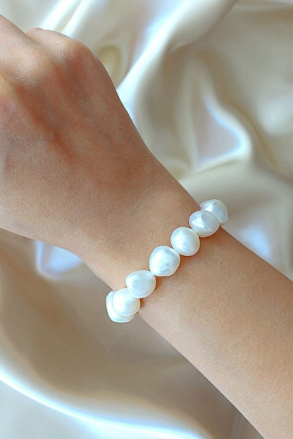24K Baroque Freshwater Pearls Bracelet