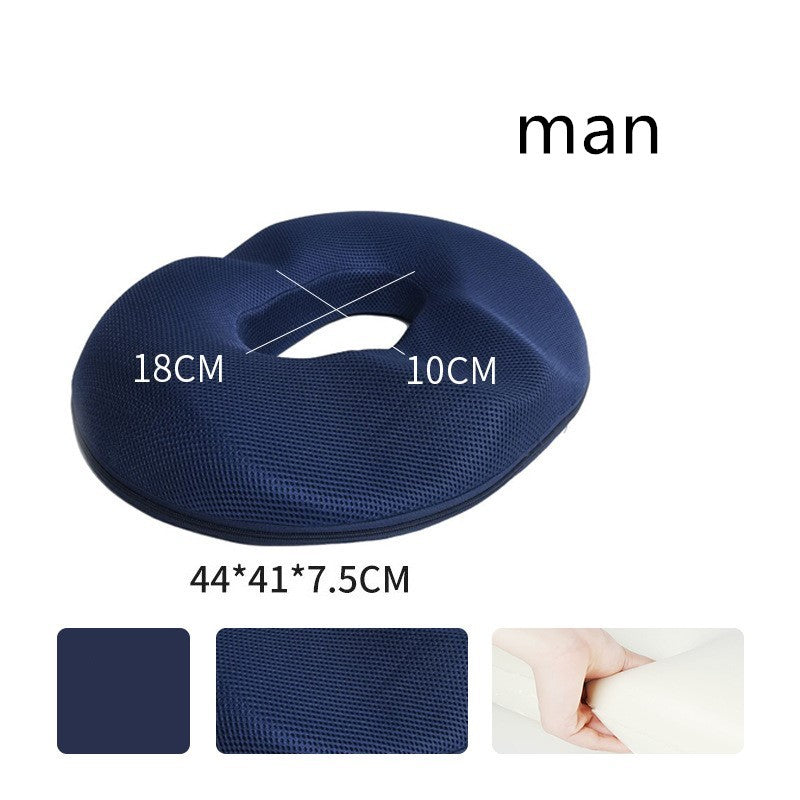 a blue pillow with a blue background