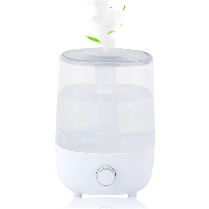 a white humidifier with smoke coming out of it