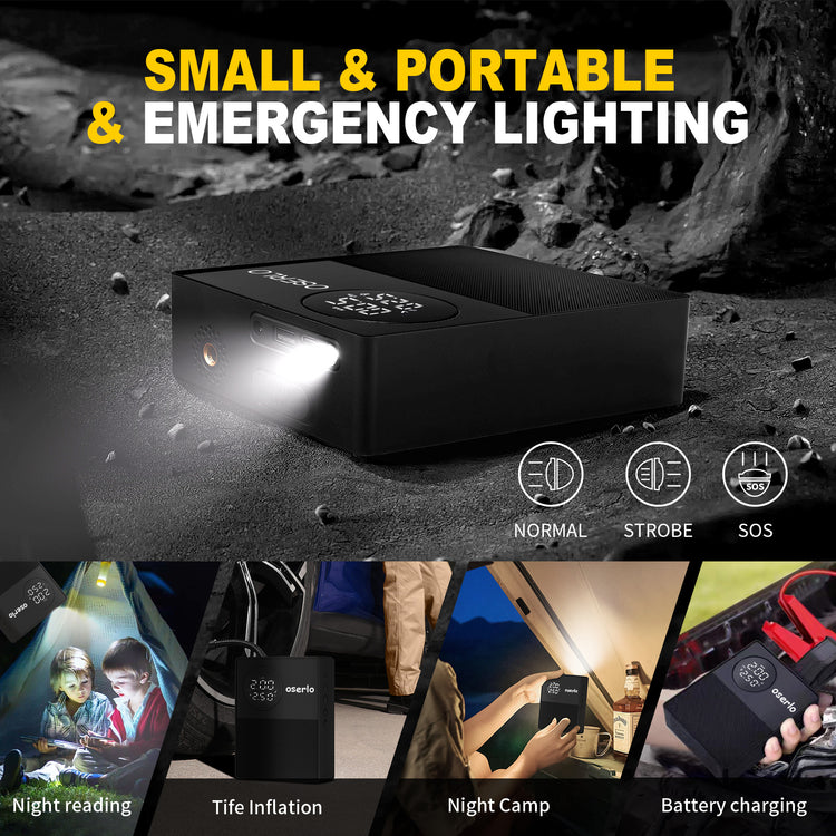 a black rectangular object with a light on it