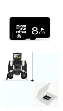 a flash card and a camera