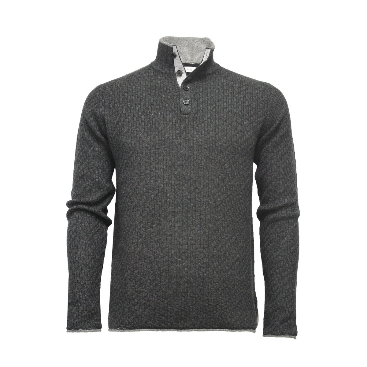a black sweater with a white background