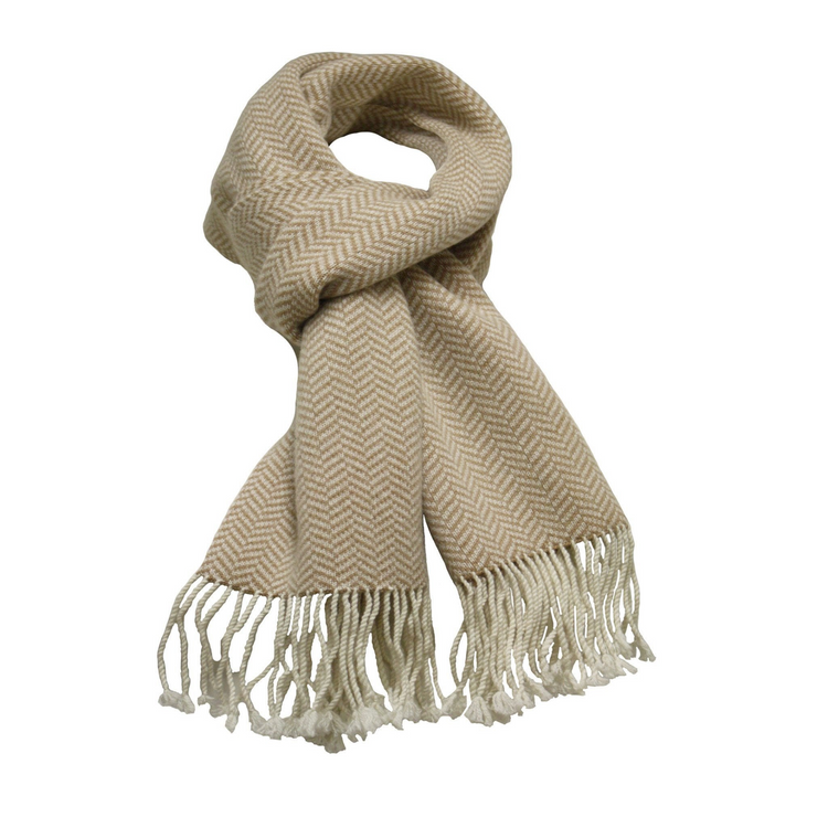 a scarf with fringes on it