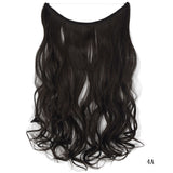 22-Inch Clipless Wire Hair Extensions, Straight Synthetic Hair