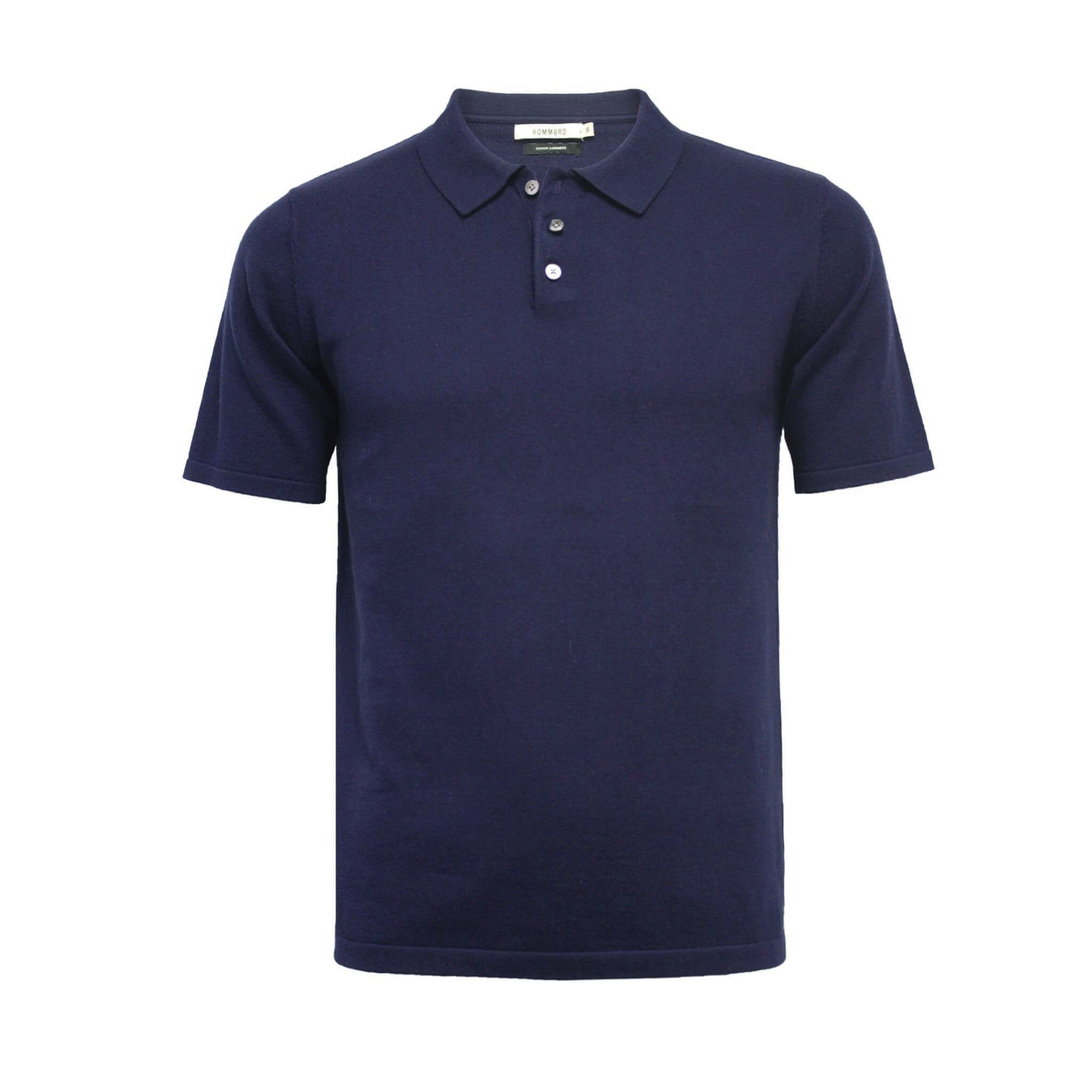 Grey Cotton Cashmere 3 Button Polo Shirt Oahu