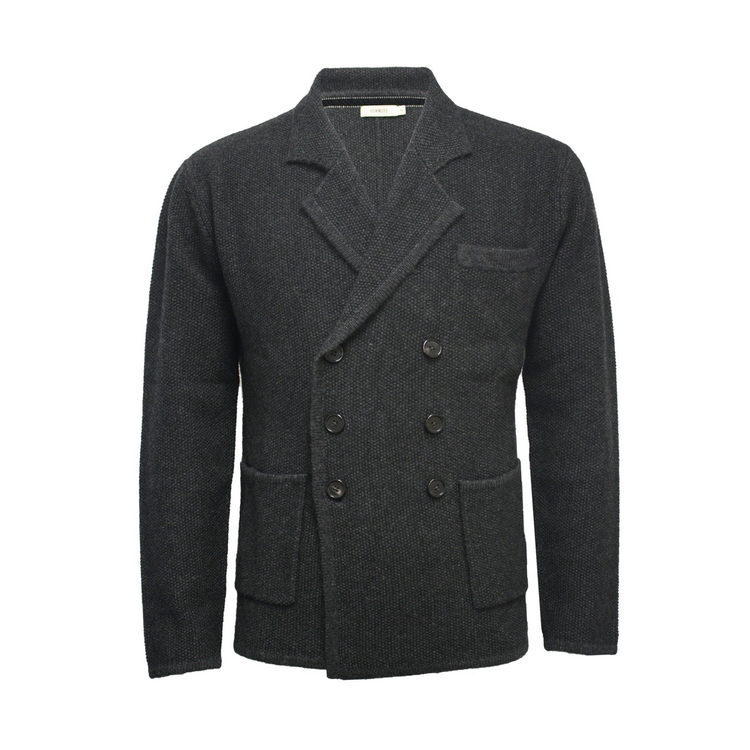 a black jacket with buttons