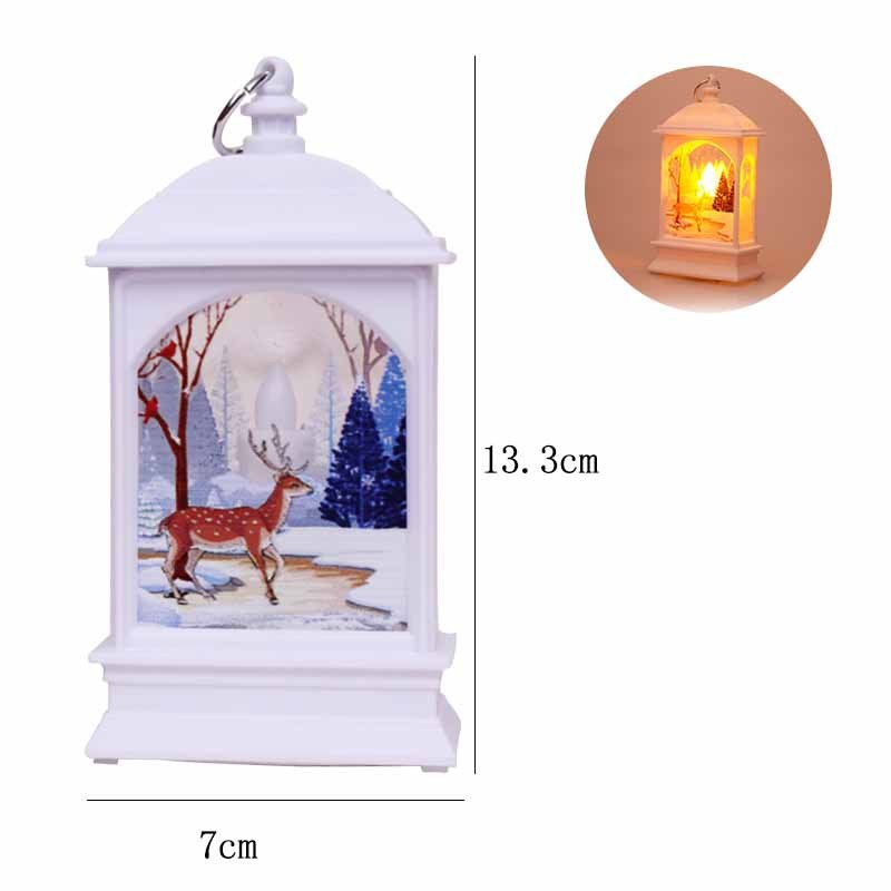 Christmas Elderly Snowman Elk Decoration Night Light