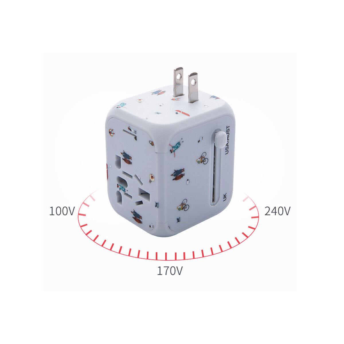 a cube with a couple of plugs