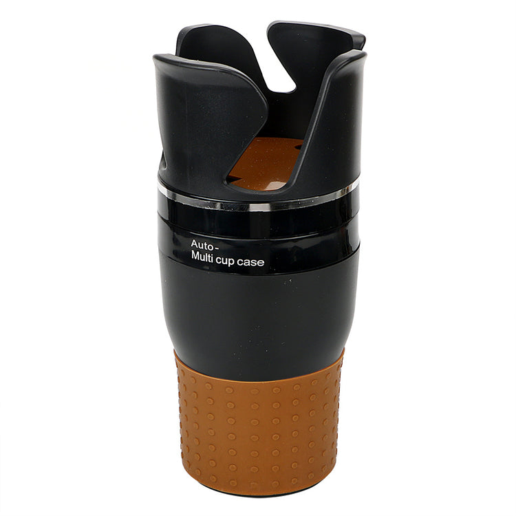 a black and brown coffee cup
