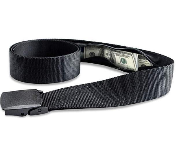 a belt with money inside