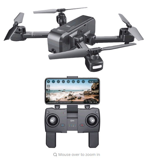 a drone and remote control