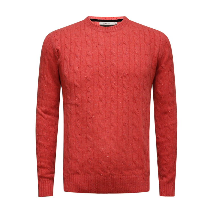 a red sweater with a white background