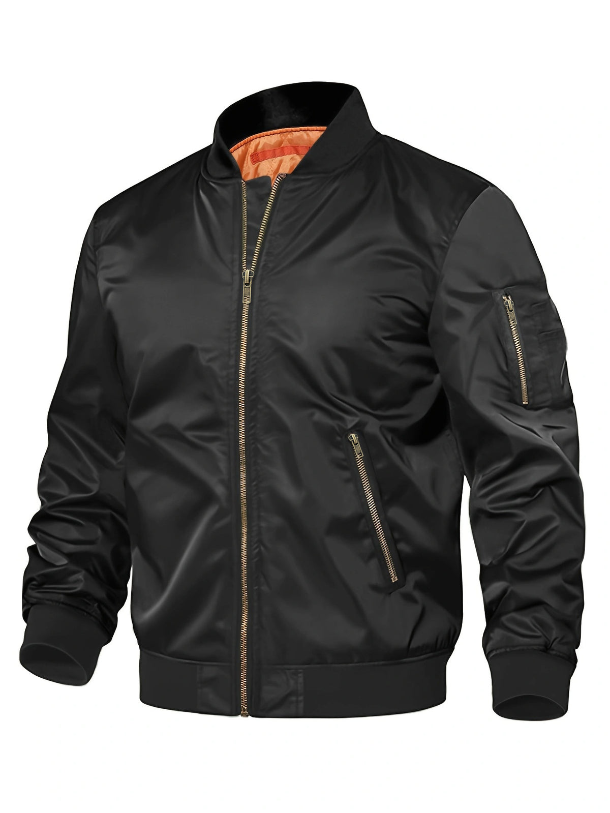 a black jacket with a zipper