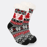 Women's Fleece-Lined Christmas Indoor Socks