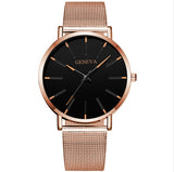 Quartz Watch with Mesh or Leather Strap