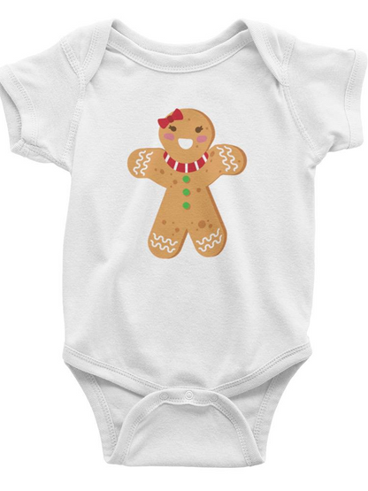 Gingerbread Girl Cookie Baby's Bodysuit