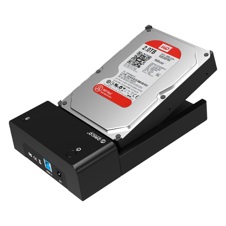 a black and silver hard drive