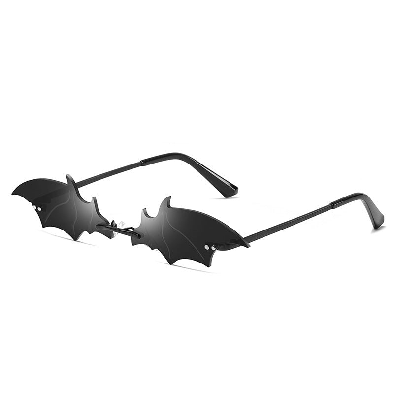 a pair of black sunglasses