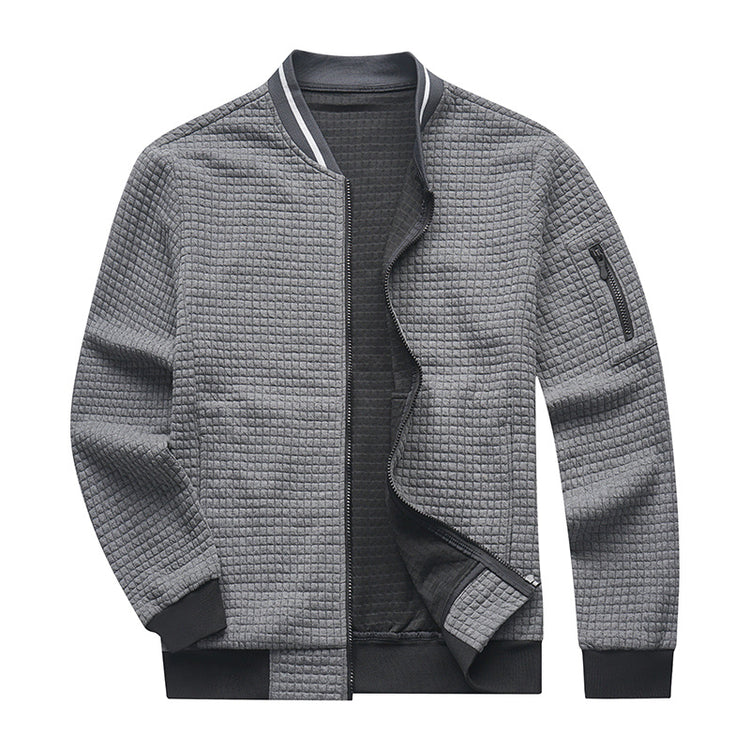 a jacket with a zipper