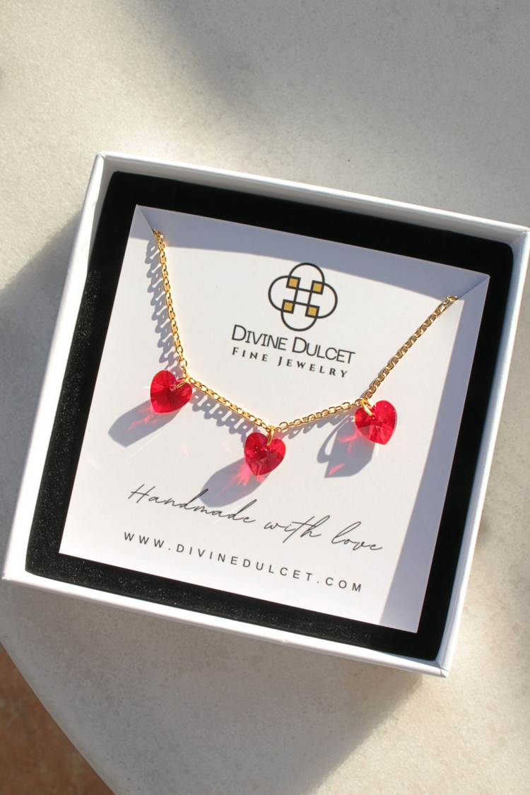 a necklace in a box