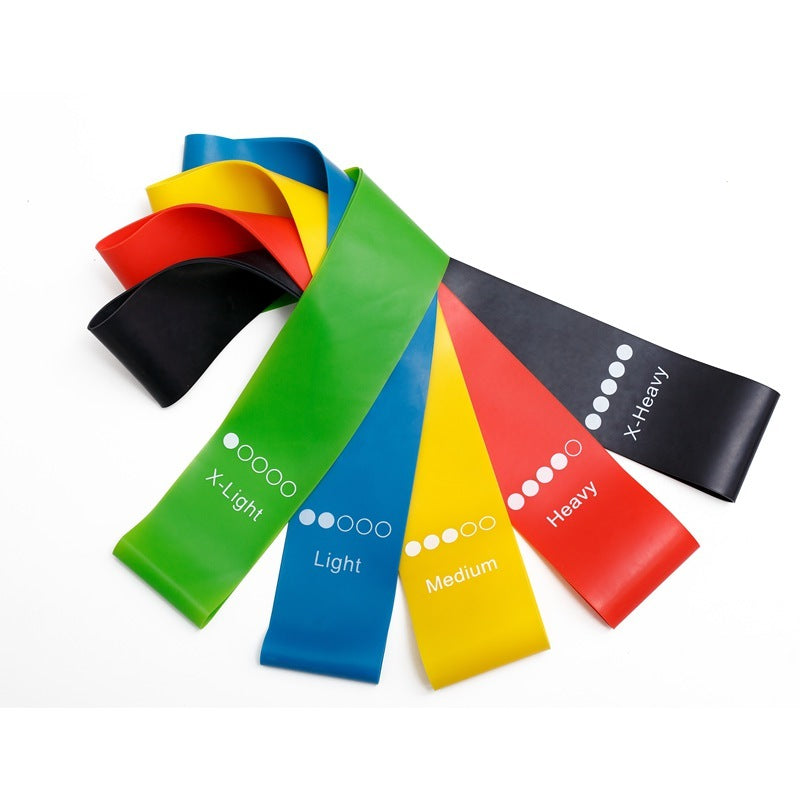 a group of colorful elastic bands