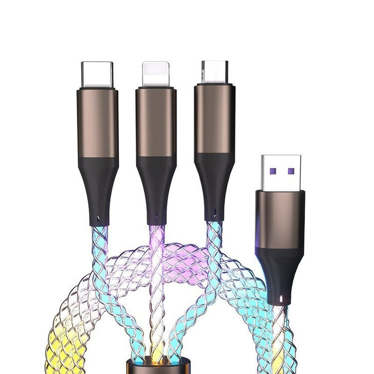 a close-up of several cables
