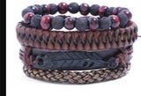 Men's Vintage Braided Leather Bracelet