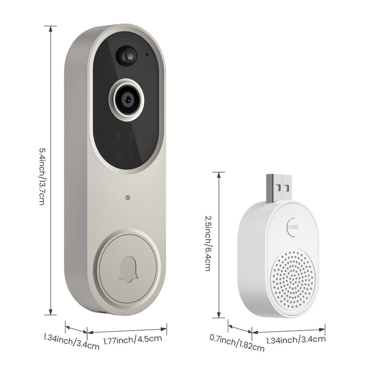 a pair of cameras with dimensions