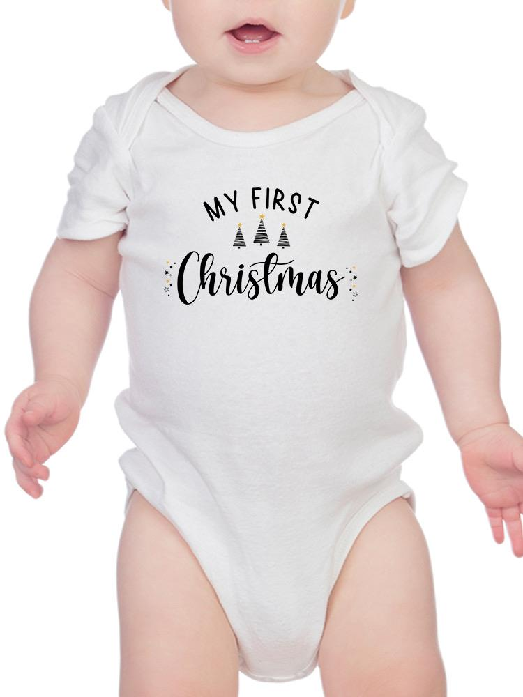 Frist Christmas Bodysuit -SmartPrintsInk Designs