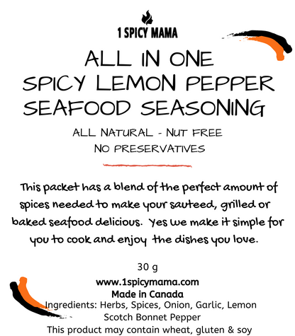 ALL IN ONE SPICY LEMON PEPPER SEAFOOD SEASONING