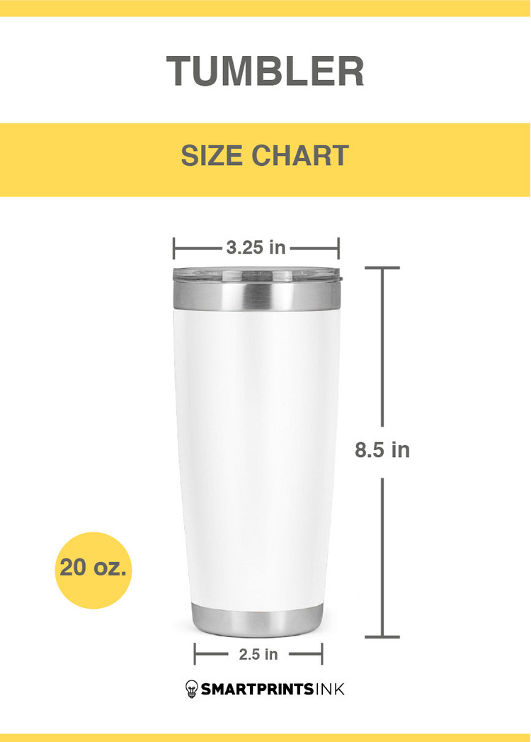 a white and silver tumbler with a silver lid
