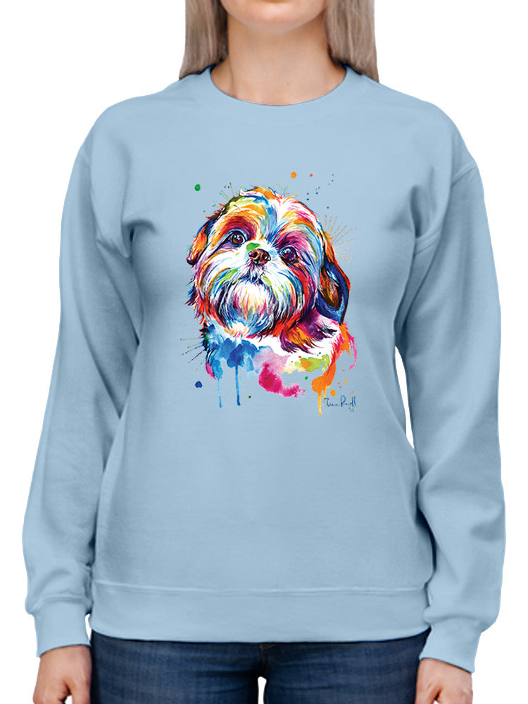 Colorful Shih Tzu Dog Hoodie or Sweatshirt -Weekday Best Designs