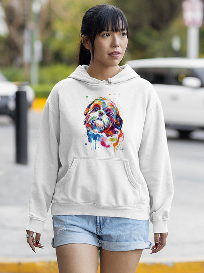 Colorful Shih Tzu Dog Hoodie or Sweatshirt -Weekday Best Designs